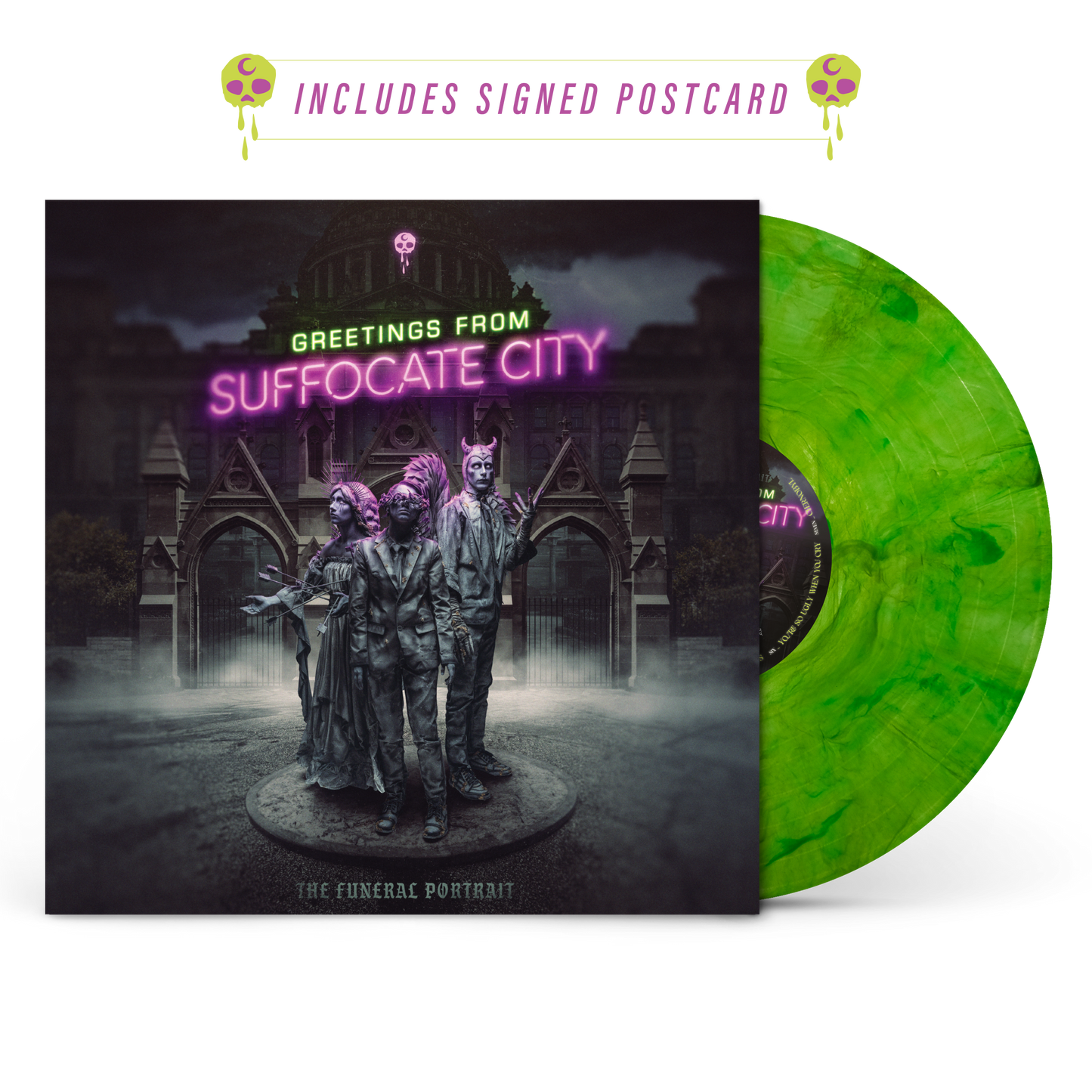 The Funeral Portrait - Greetings From Suffocate City Better Noise Exclusive Green Slime Vinyl