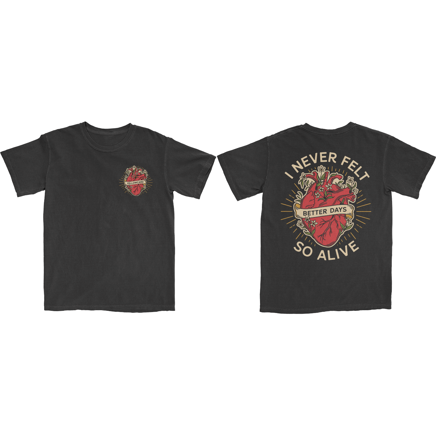 Yellowcard - Better Days Heart Tee (PRESALE 10/10/25)