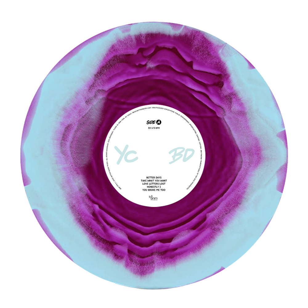 Yellowcard - Better Days Purple & Blue A/B Vinyl