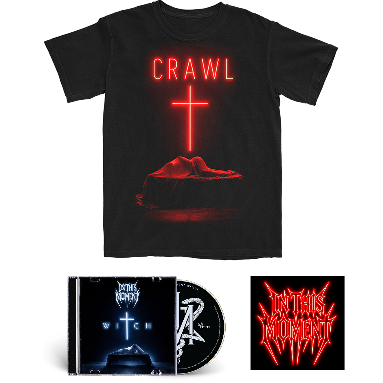 In This Moment - Witch CD + Shirt + Sticker Bundle (PRESALE 08/28/26)