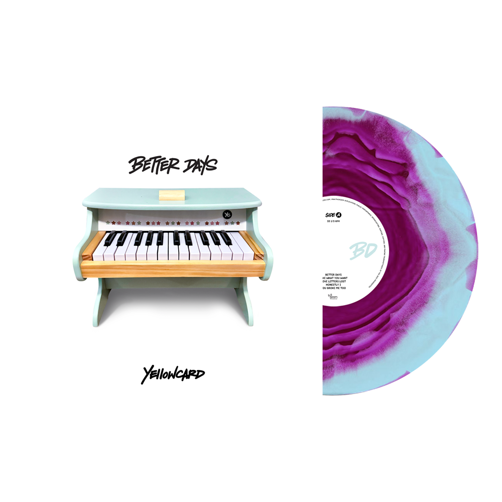 Yellowcard - Better Days Purple & Blue A/B Vinyl